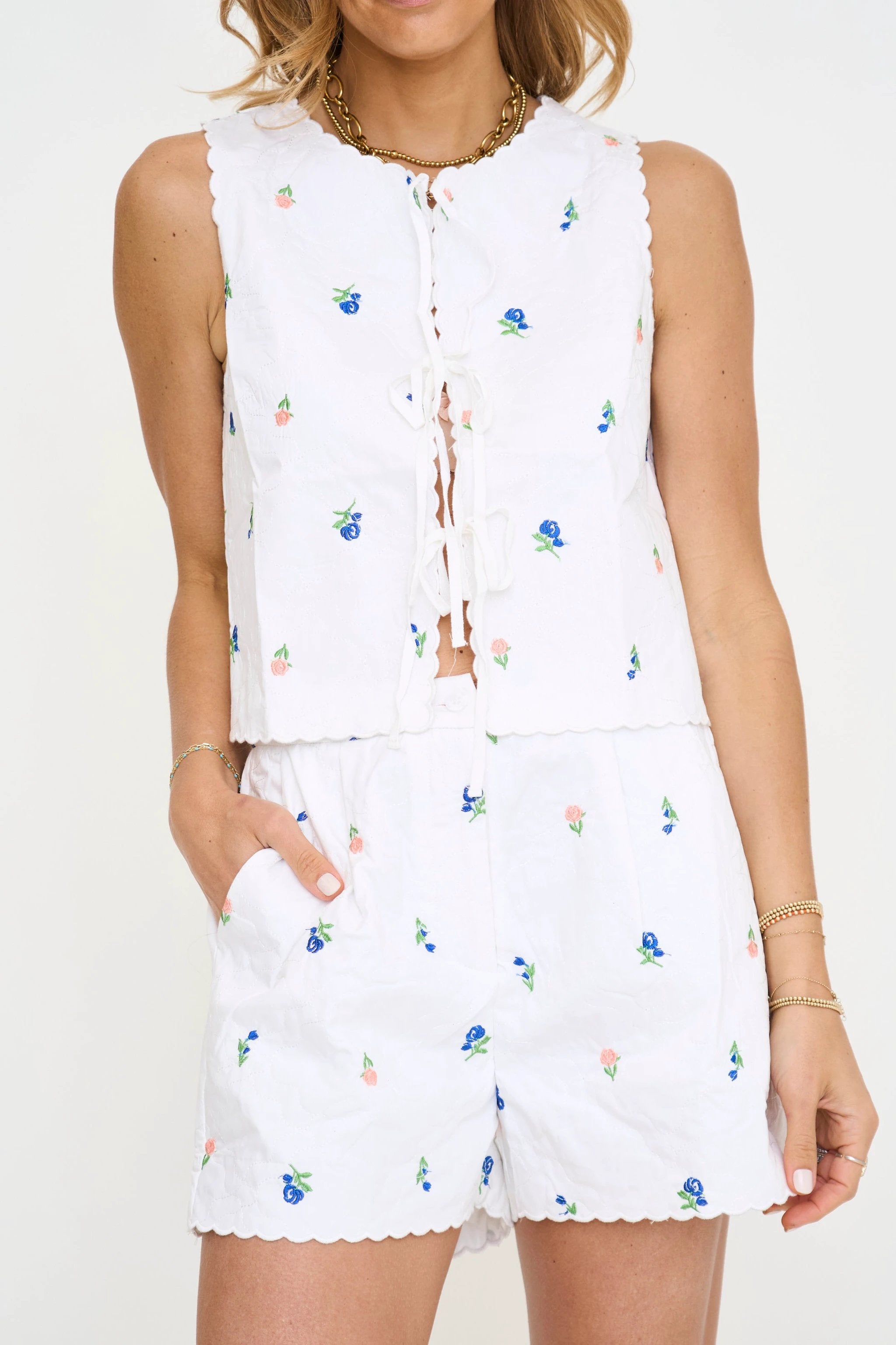 Kaylyn Vest/Short Set by Lady Hart