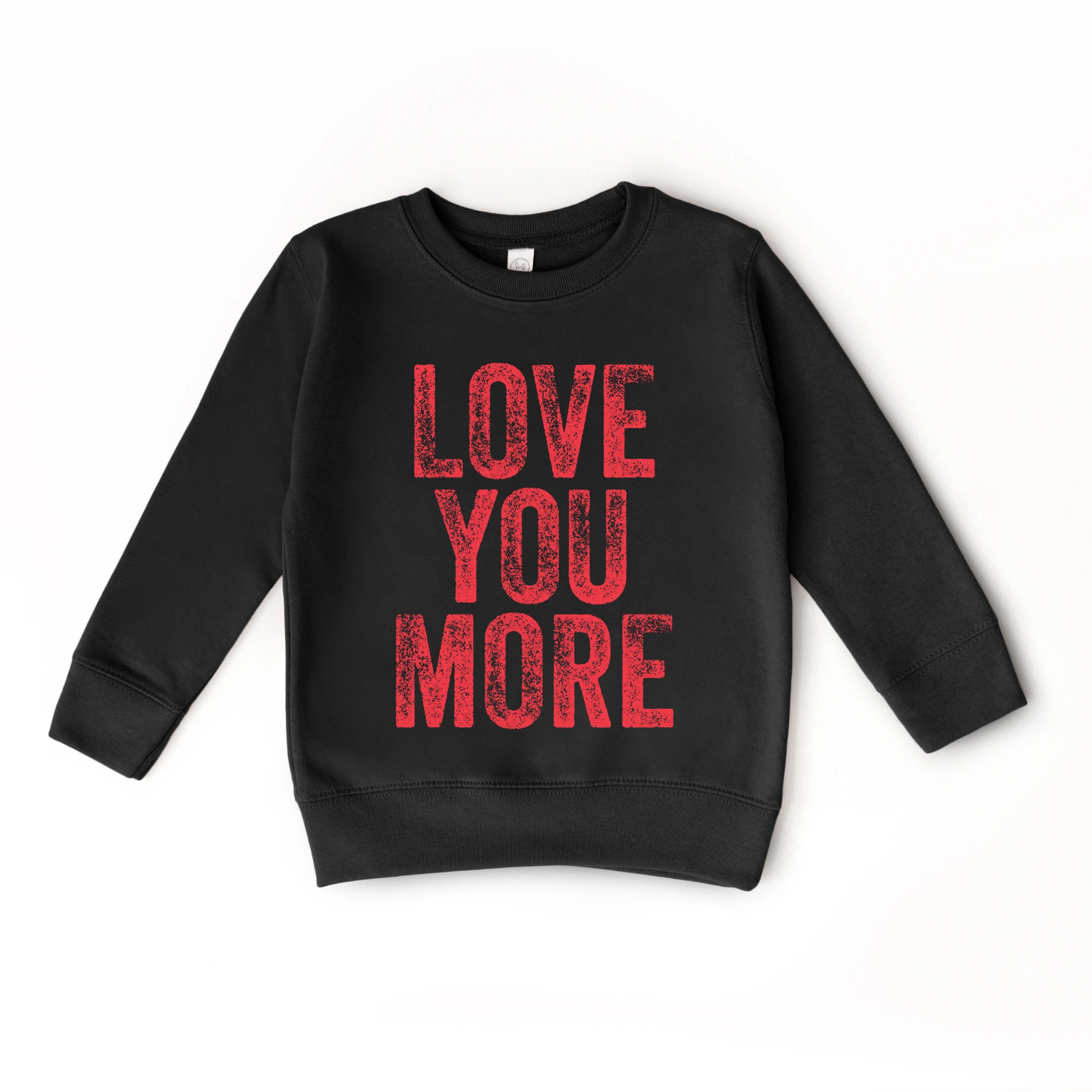 Love you More toddler or youth Sweater, Valentine's Day collection by Benny and Ray Apparel