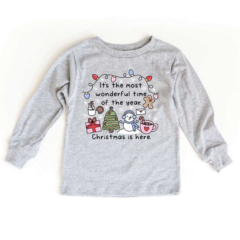 Most Wonderful time of the Year toddler and youth tee shirt, Christmas collection by Benny and Ray Apparel