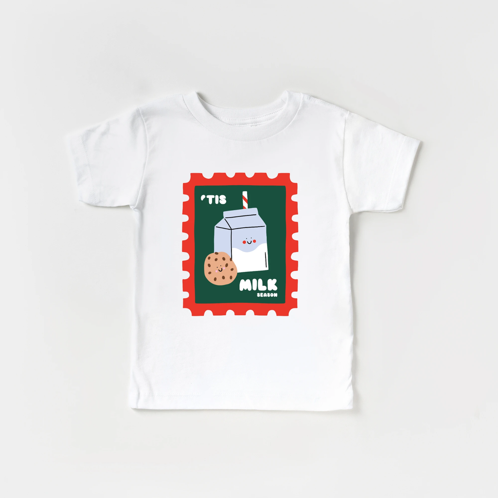 'Tis Milk Season toddler and youth tee shirt, Christmas collection by Benny and Ray Apparel