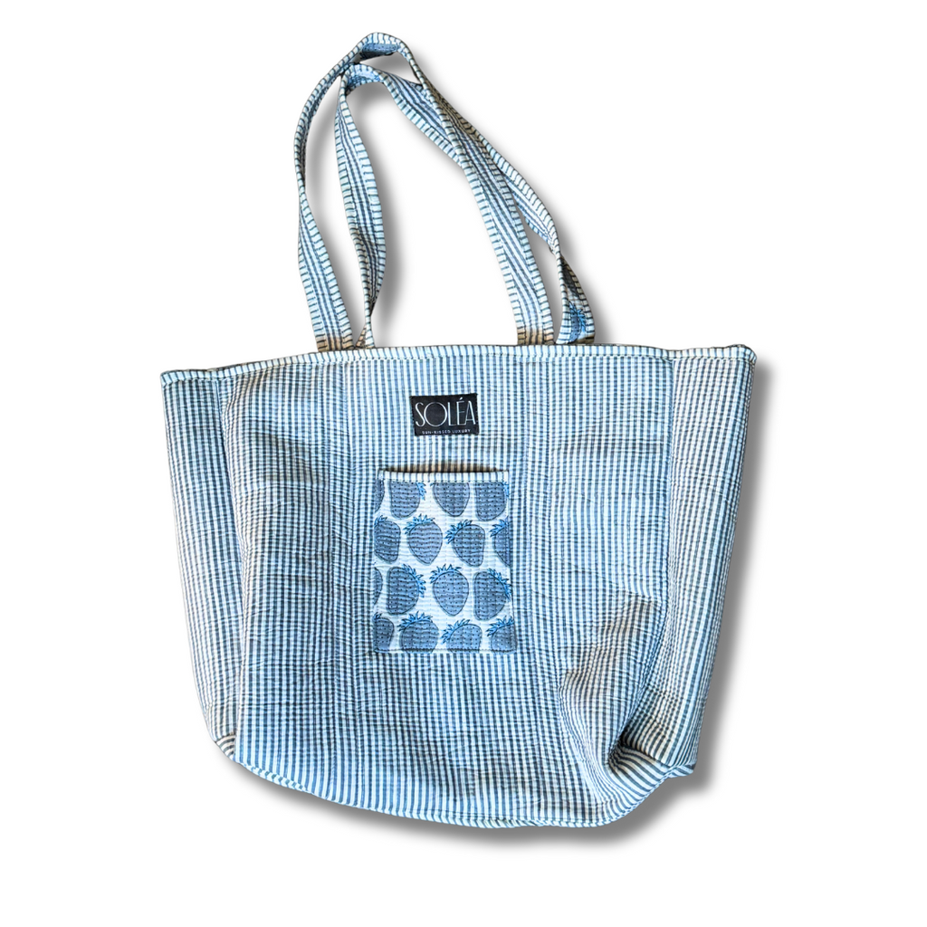 Soléa Cotton Strawberries Tote