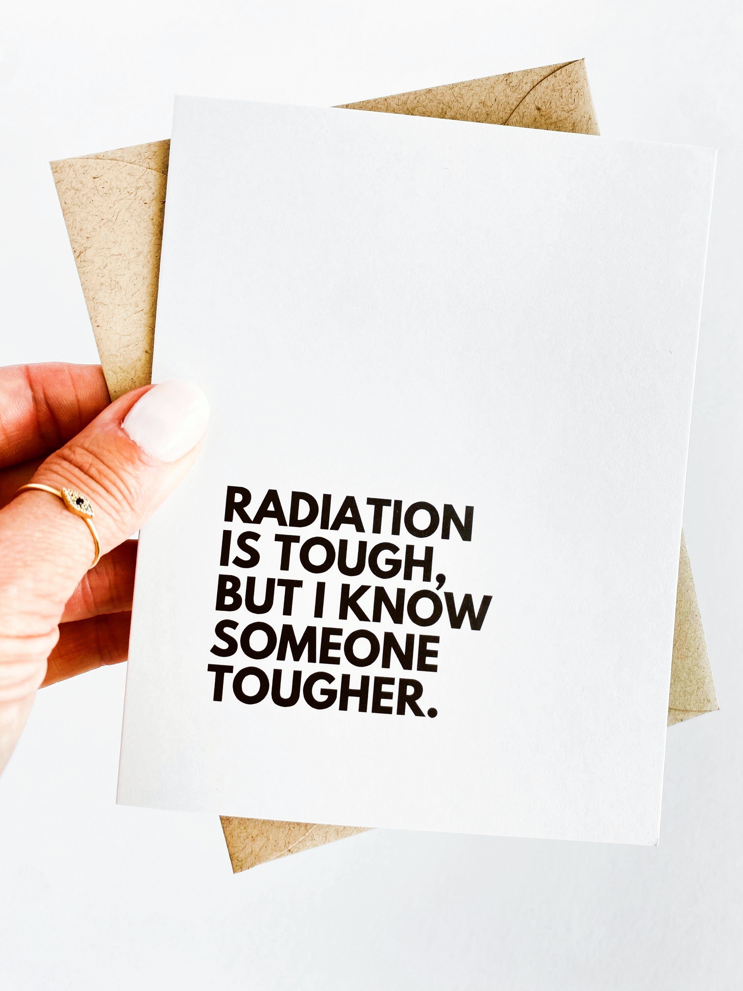 Radiation is Tough Cancer Get Well Card
