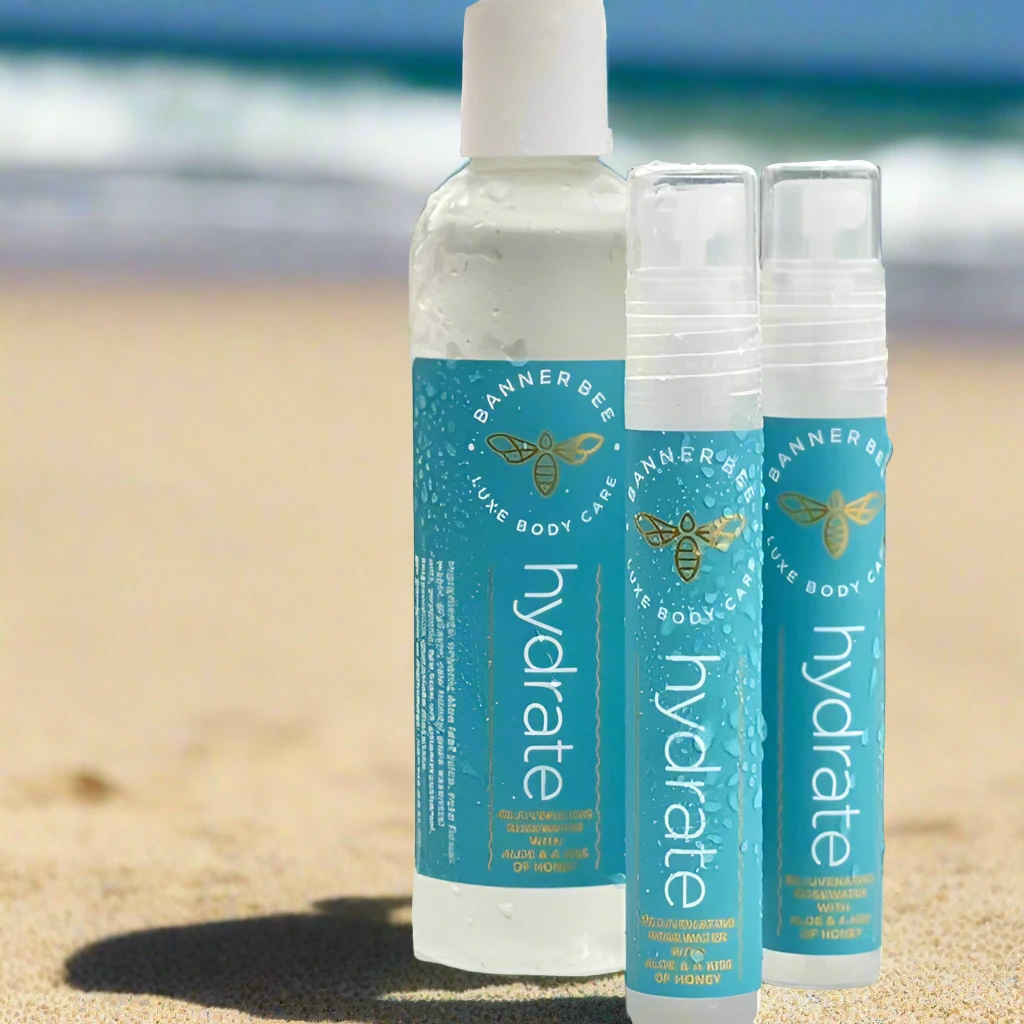 HYDRATE SPRITZ Rosewater with Aloe + Honey by BannerBee Company LLC