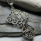 Amiens Celtic Cross Necklace in Sterling Silver