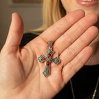 Fidelity Large Celtic Cross Necklace in Sterling Silver