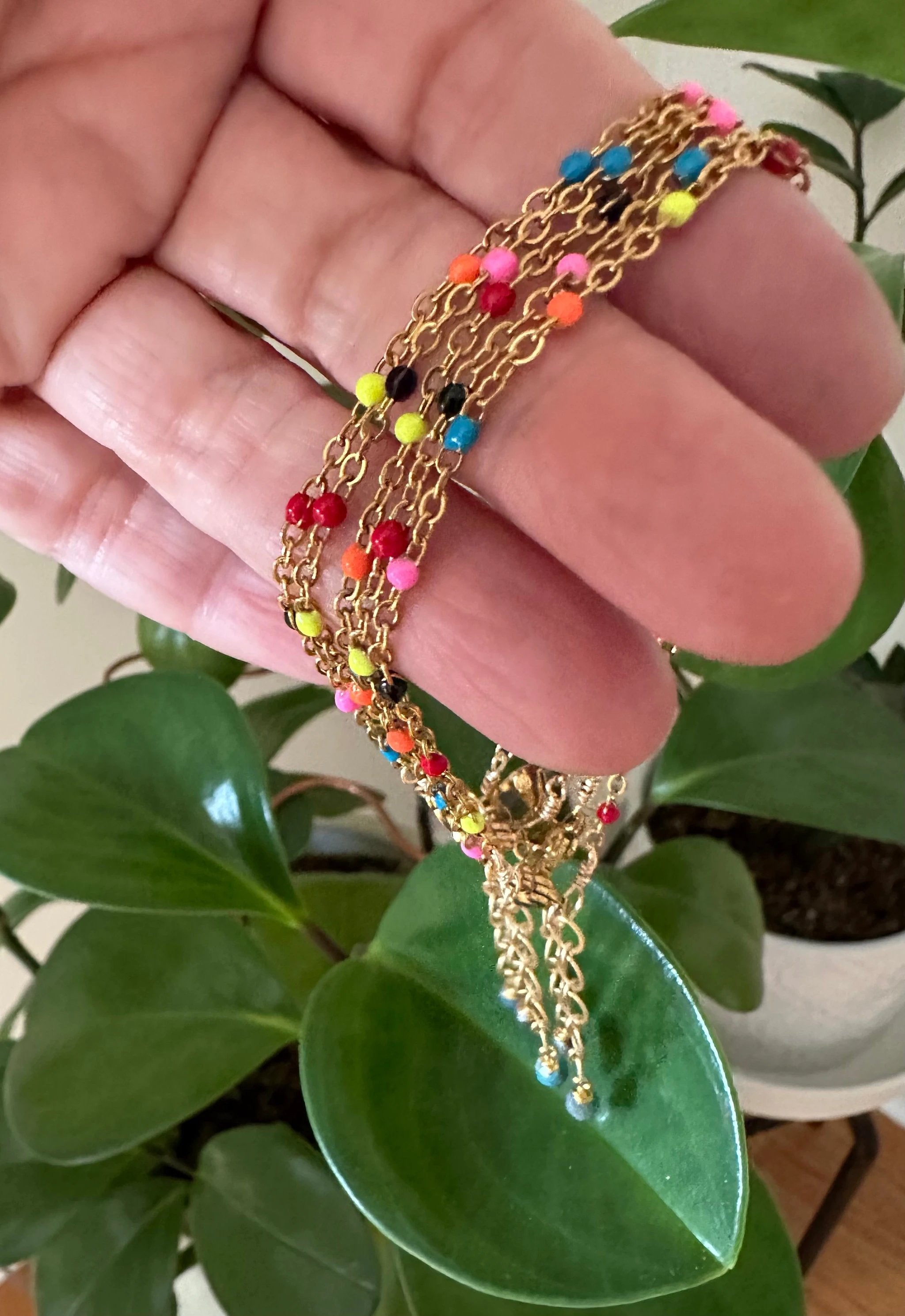 Colorful Cascade Bracelet by AdoreJules Designs