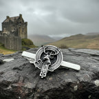 Highland Stag Pewter Tie Bar for Men - Handmade in Scotland