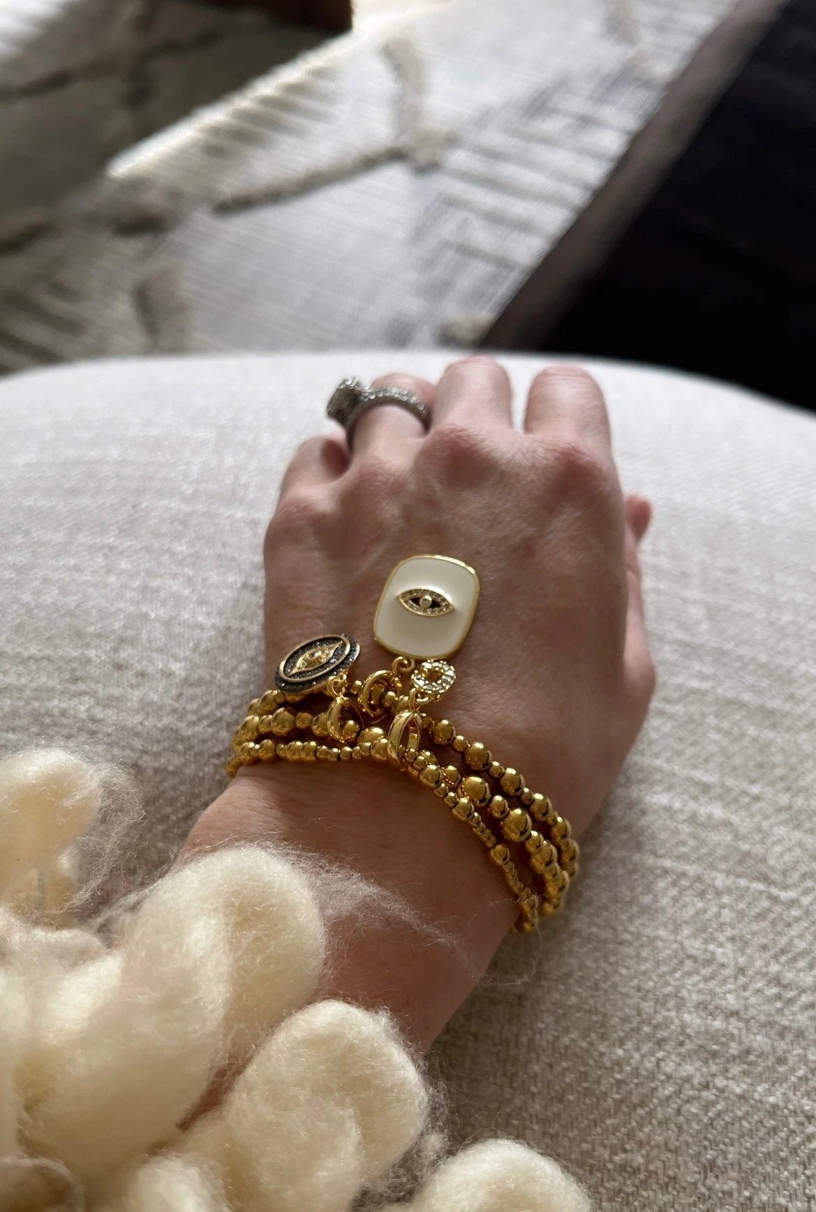 Classic Multi Mixed Beaded Waterproof Non-Tarnish Bracelets by Curated By Suarez