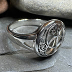 Chalice Well Ring in Sterling Silver