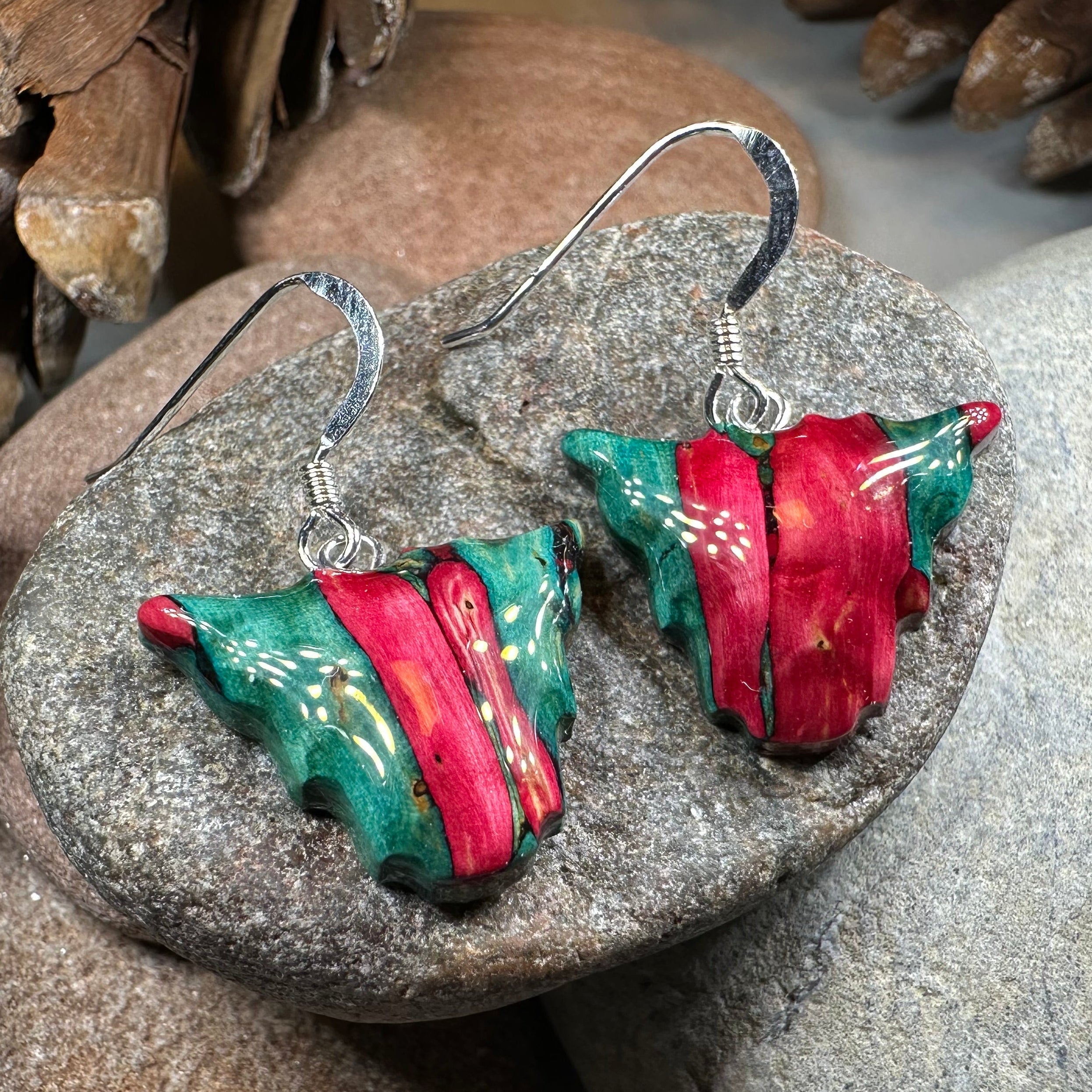 Heathergems Scottish Highland Cow Dangle Earrings - Handmade in Scotland
