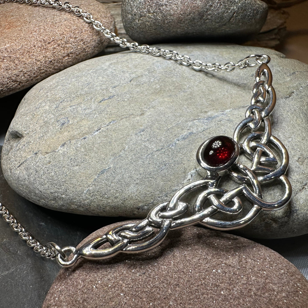 Helen Celtic Knot Necklace in Sterling Silver