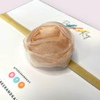 Chiffon Rose Baby Headband by Parker + Kay Creative