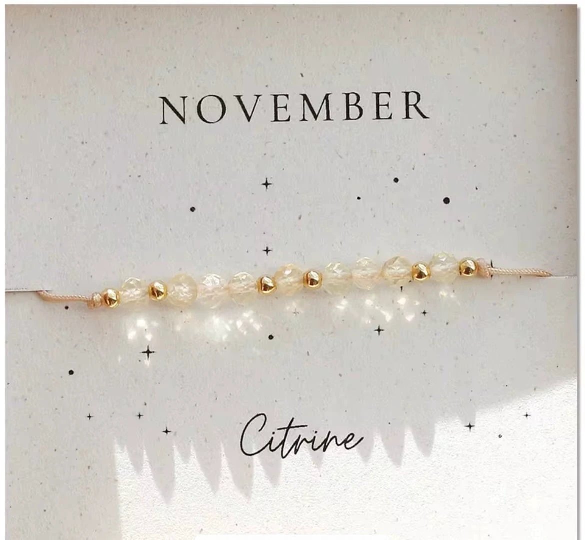 Crystal Birthstone Bracelet by Curated By Suarez