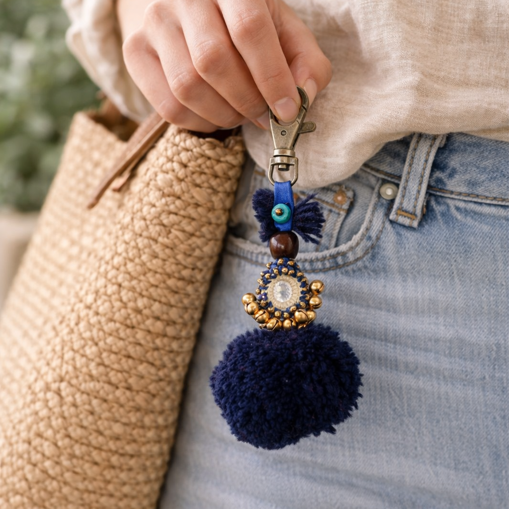 Jupiter Pom Pom Zipper Pull - Thailand