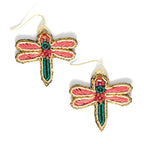 Dragonfly Beaded Earrings by Fair Anita