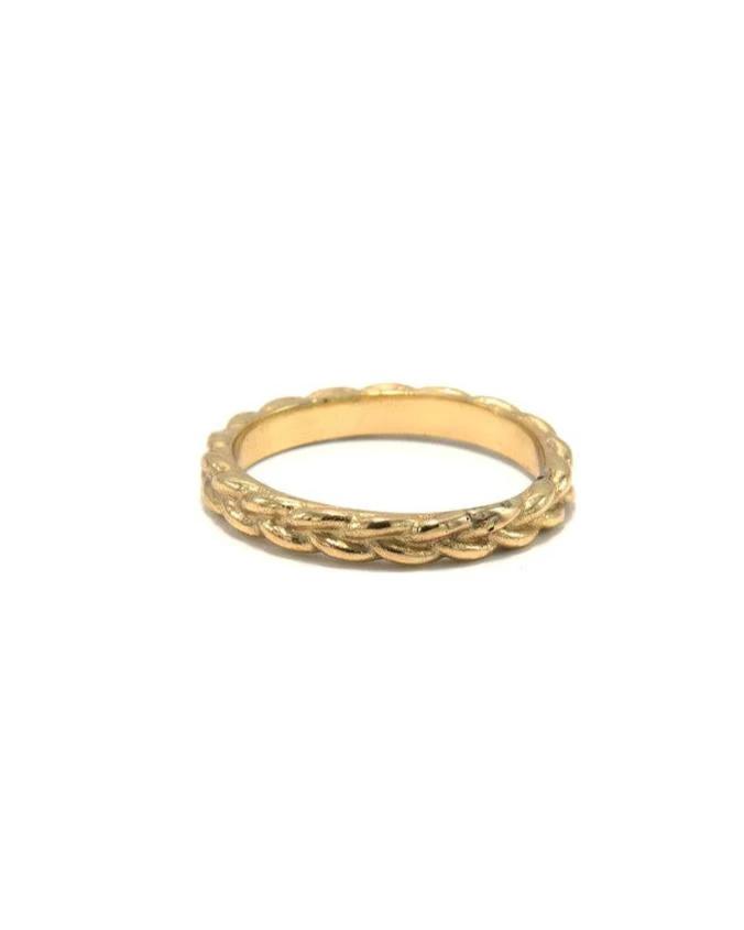 Braided Brass Ring by Fair Anita