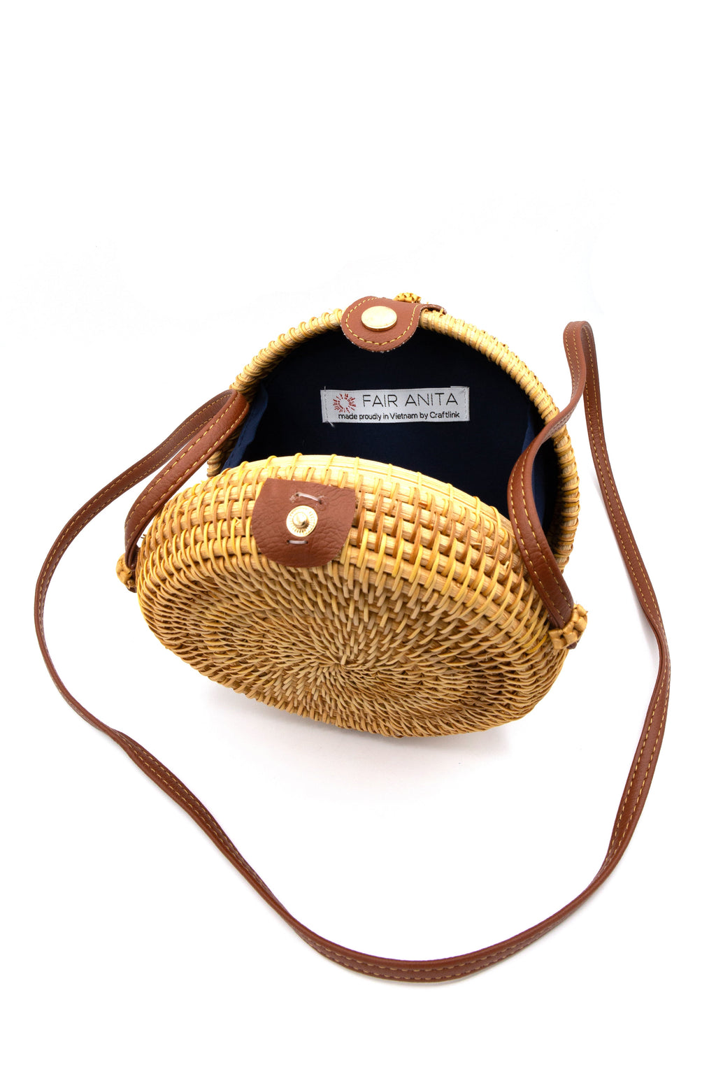 Rattan Round Bag