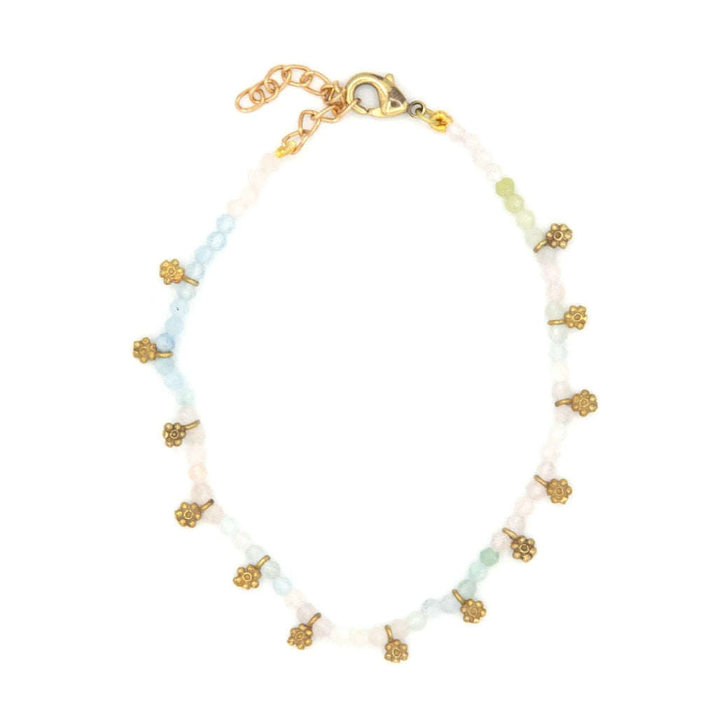 Laugh in Flowers Luxe Stone Bracelet by Fair Anita