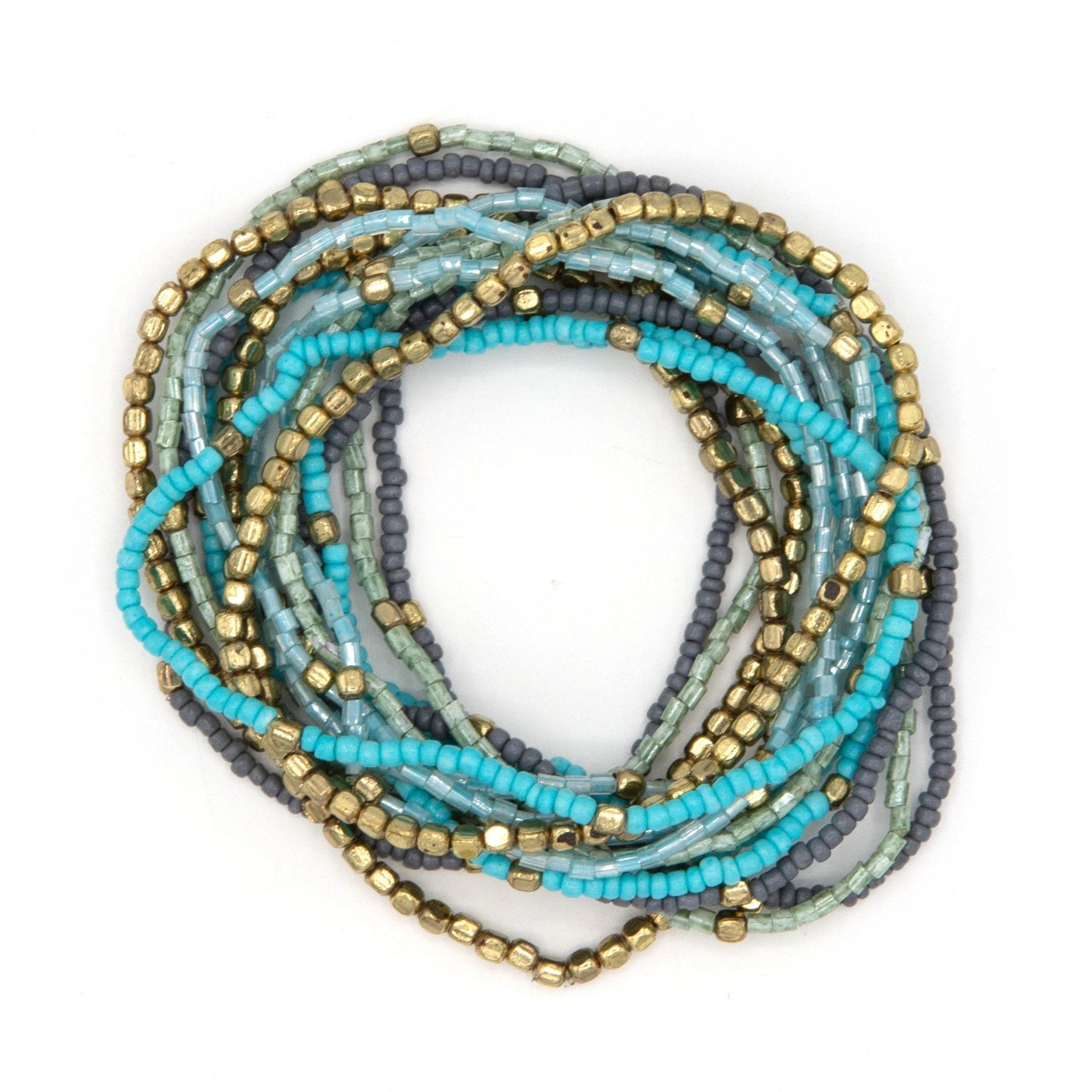 Tropical Waters Elastic Bracelet Set by Fair Anita