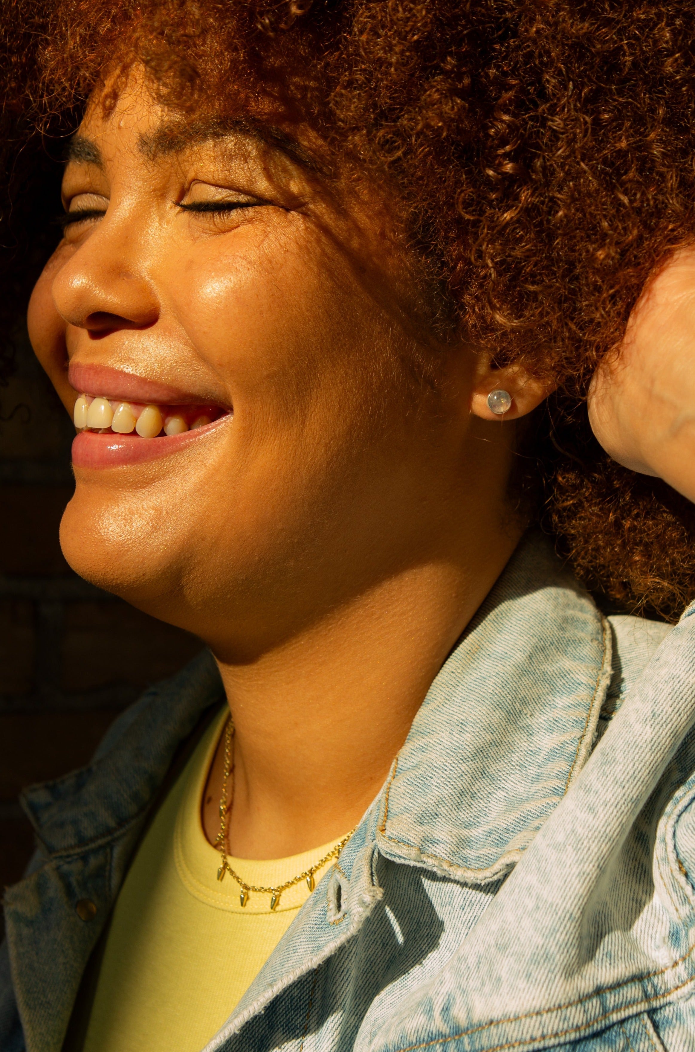 Full Moonstone Studs
