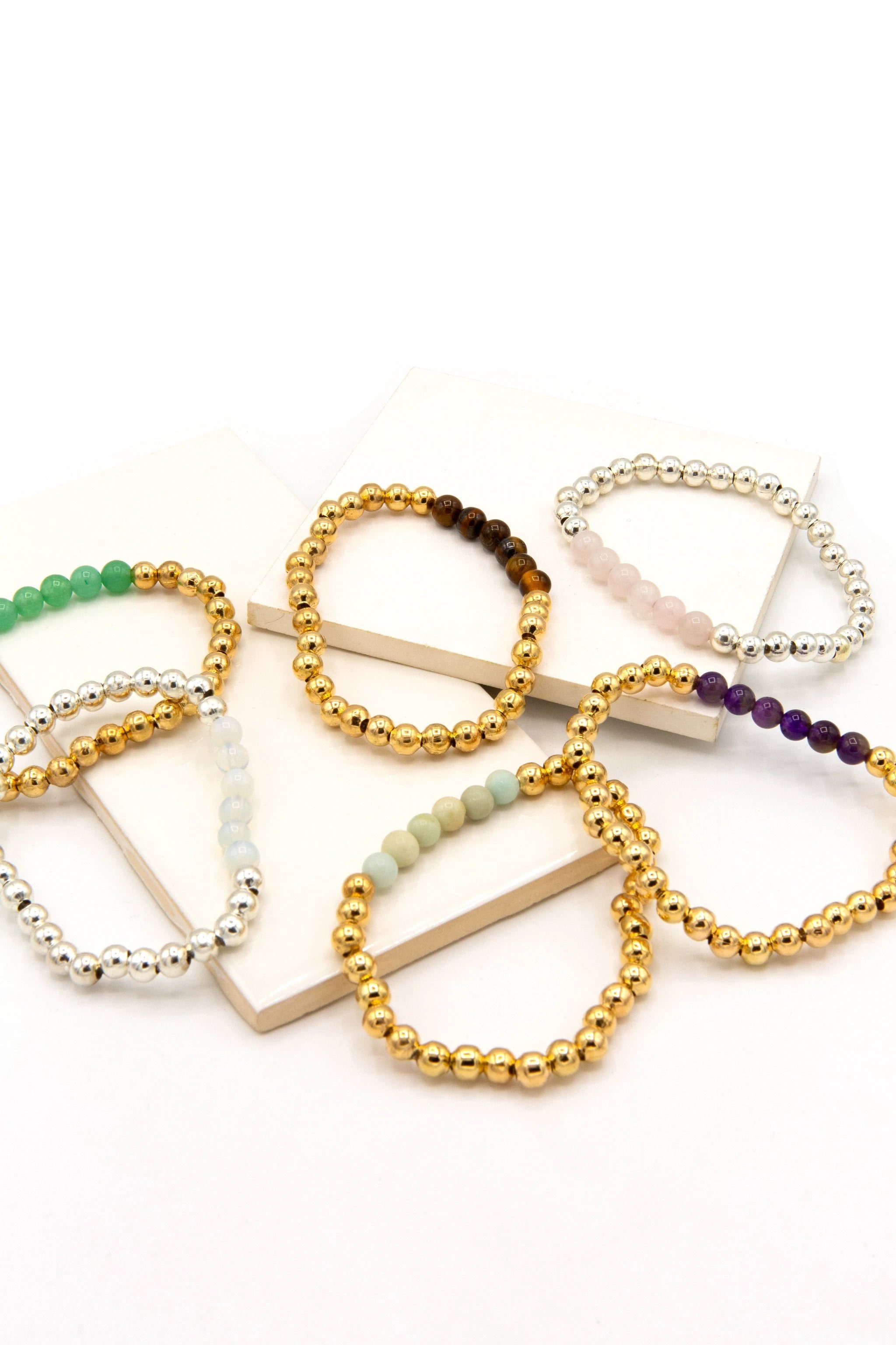 Stone Elastic Bracelet by Fair Anita
