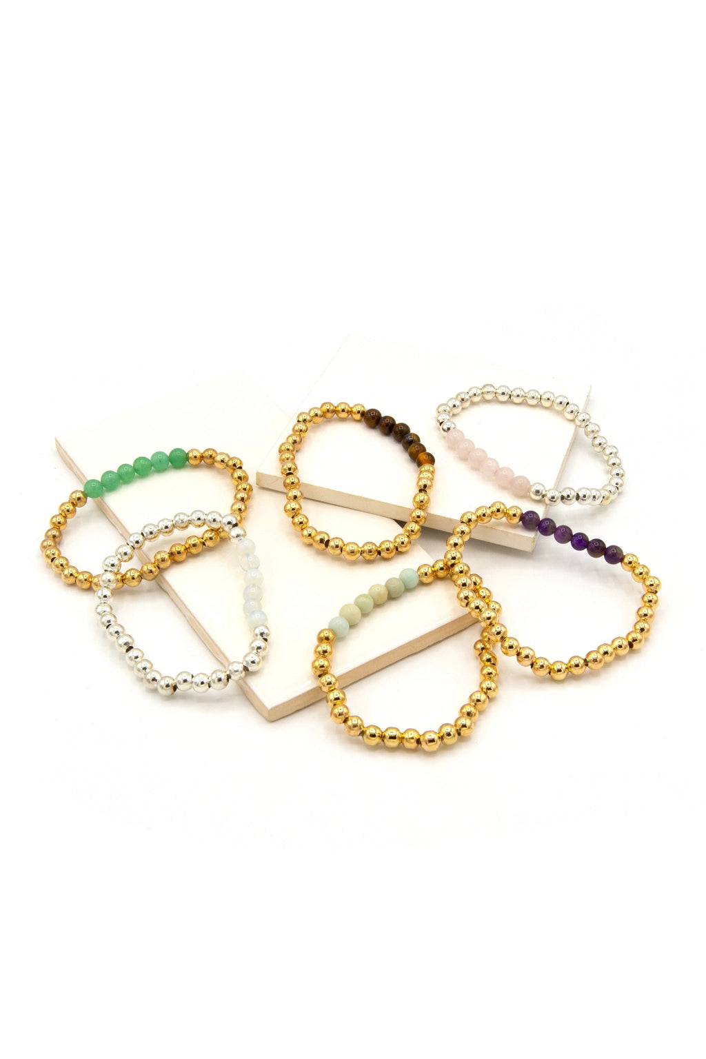 Stone Elastic Bracelet by Fair Anita