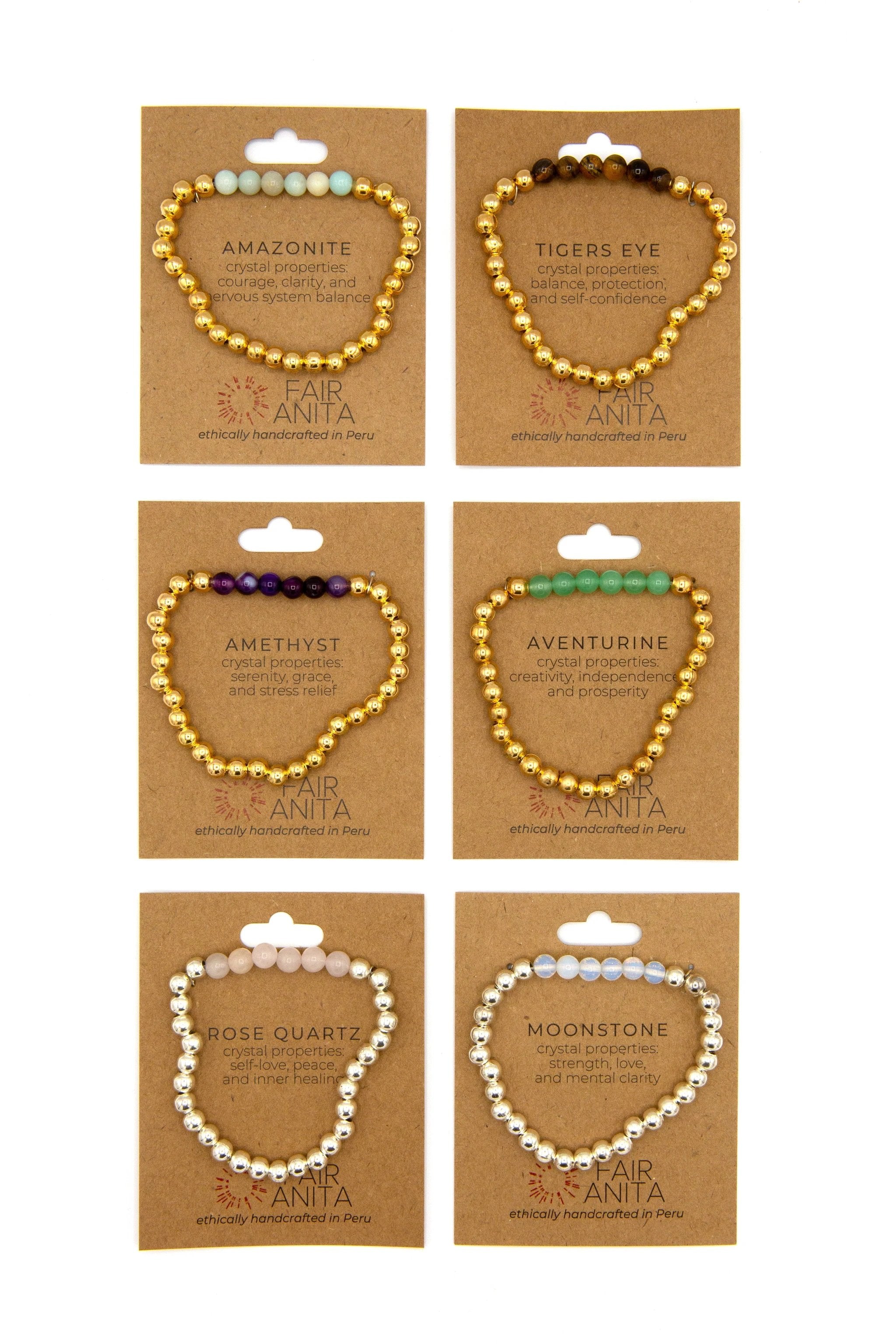 Stone Elastic Bracelet by Fair Anita