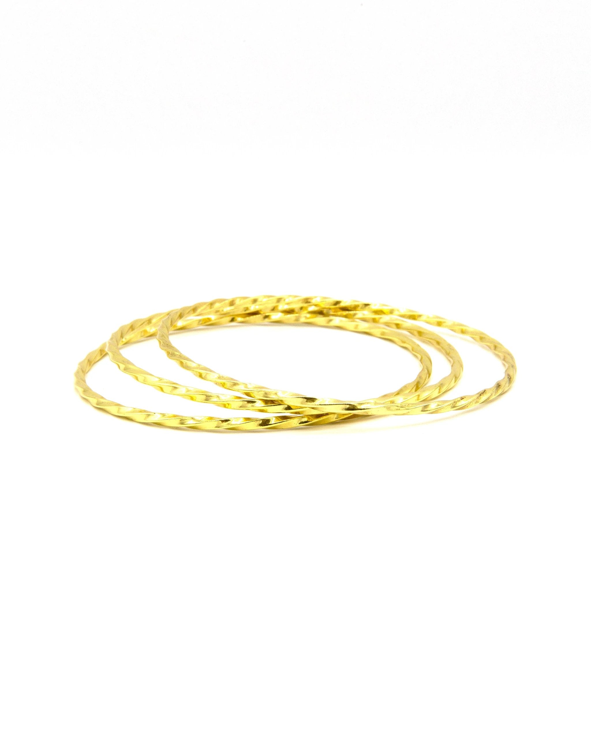 Twist Bangle Set by Fair Anita