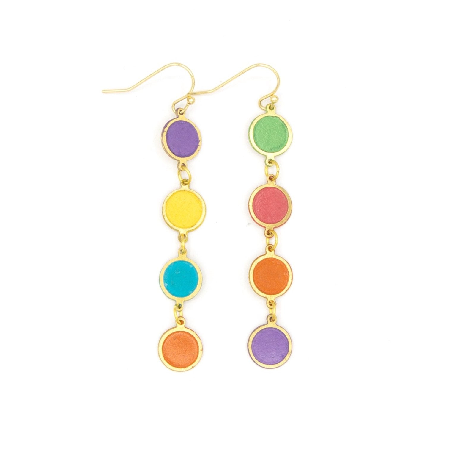 Color Study Enamel Earrings