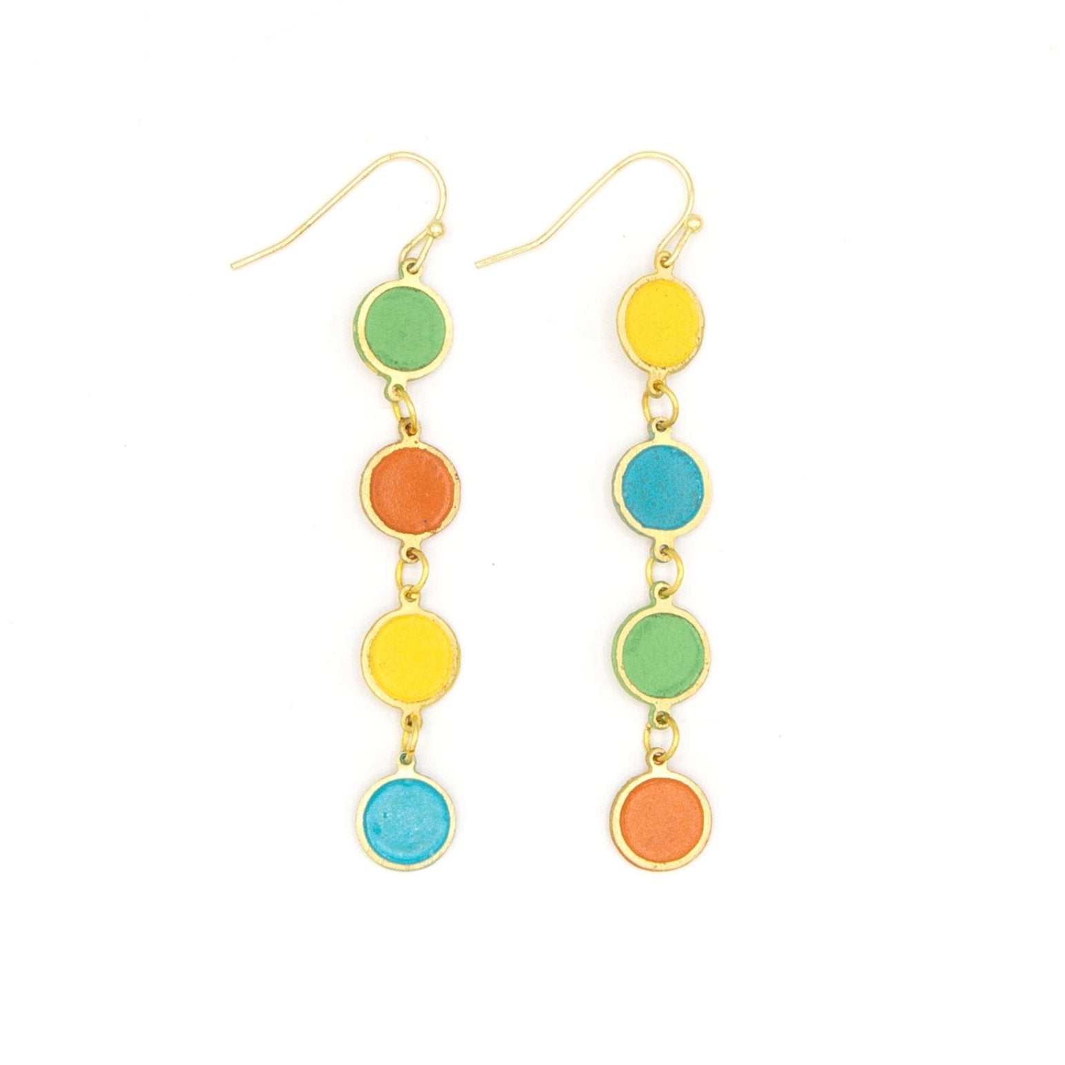 Color Study Enamel Earrings