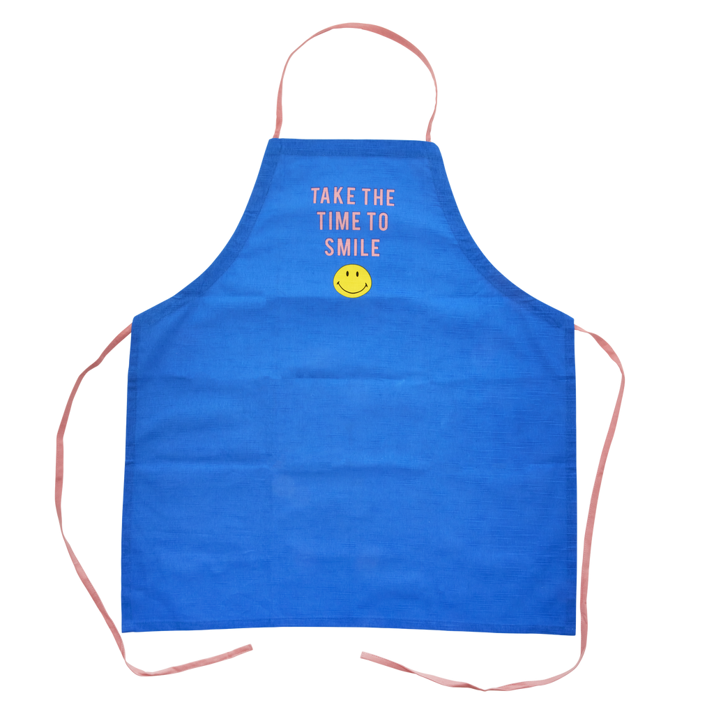 Cotton Apron - Blue - Smiley®