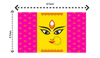 5x8 Feet Durga Fabric Reusable Backdrop Banner for Durga Pooja/Navratri (AS1489)