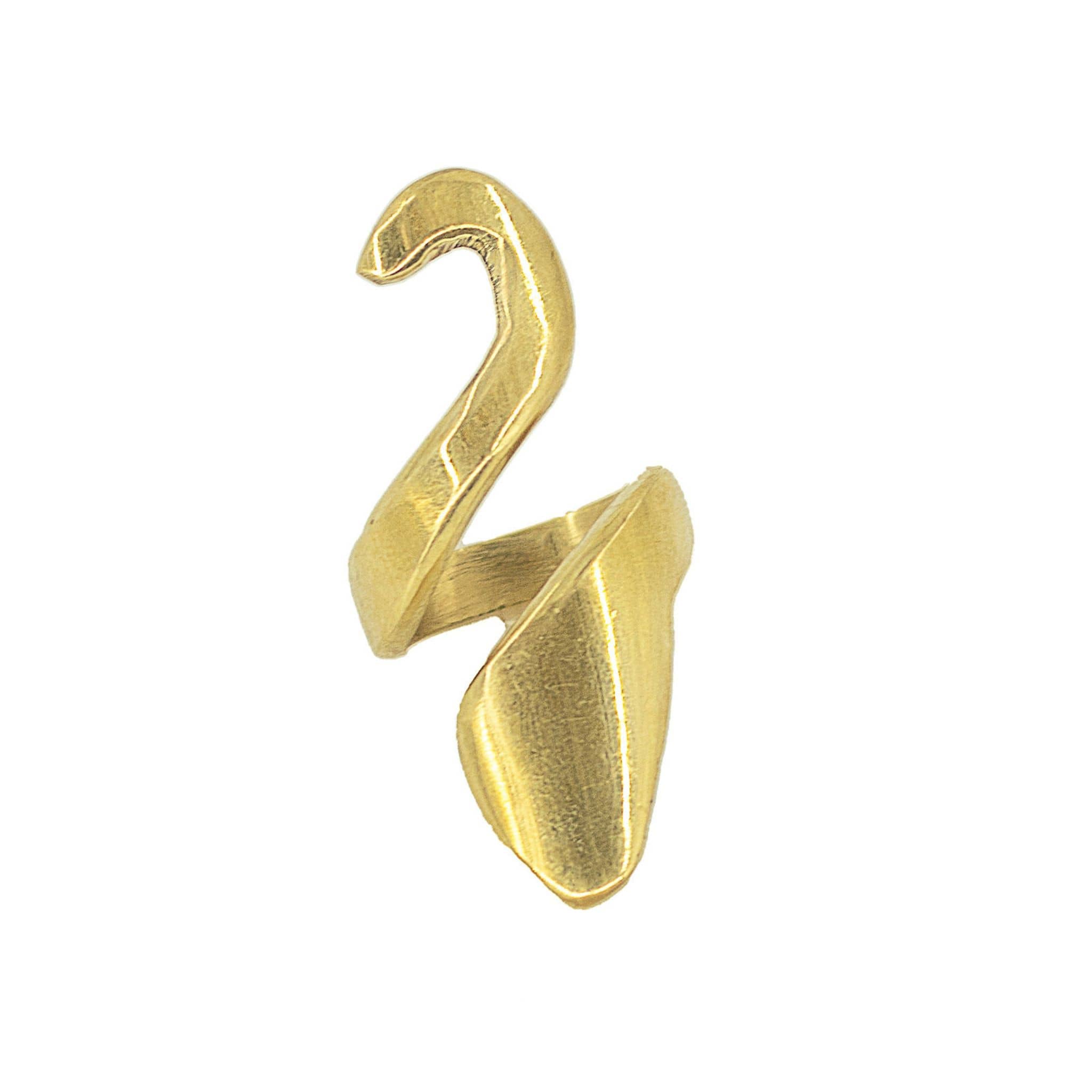Open Wrap Initial Ring for Women - Kivuli