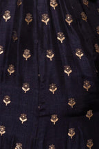 Alastair Blue and Gold Gown with Banarasi Border by Raas