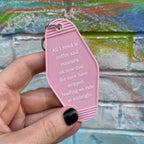 All I Need Is Coffee And Mascara We Ride at Midnight Motel Keychain by The Bullish Store