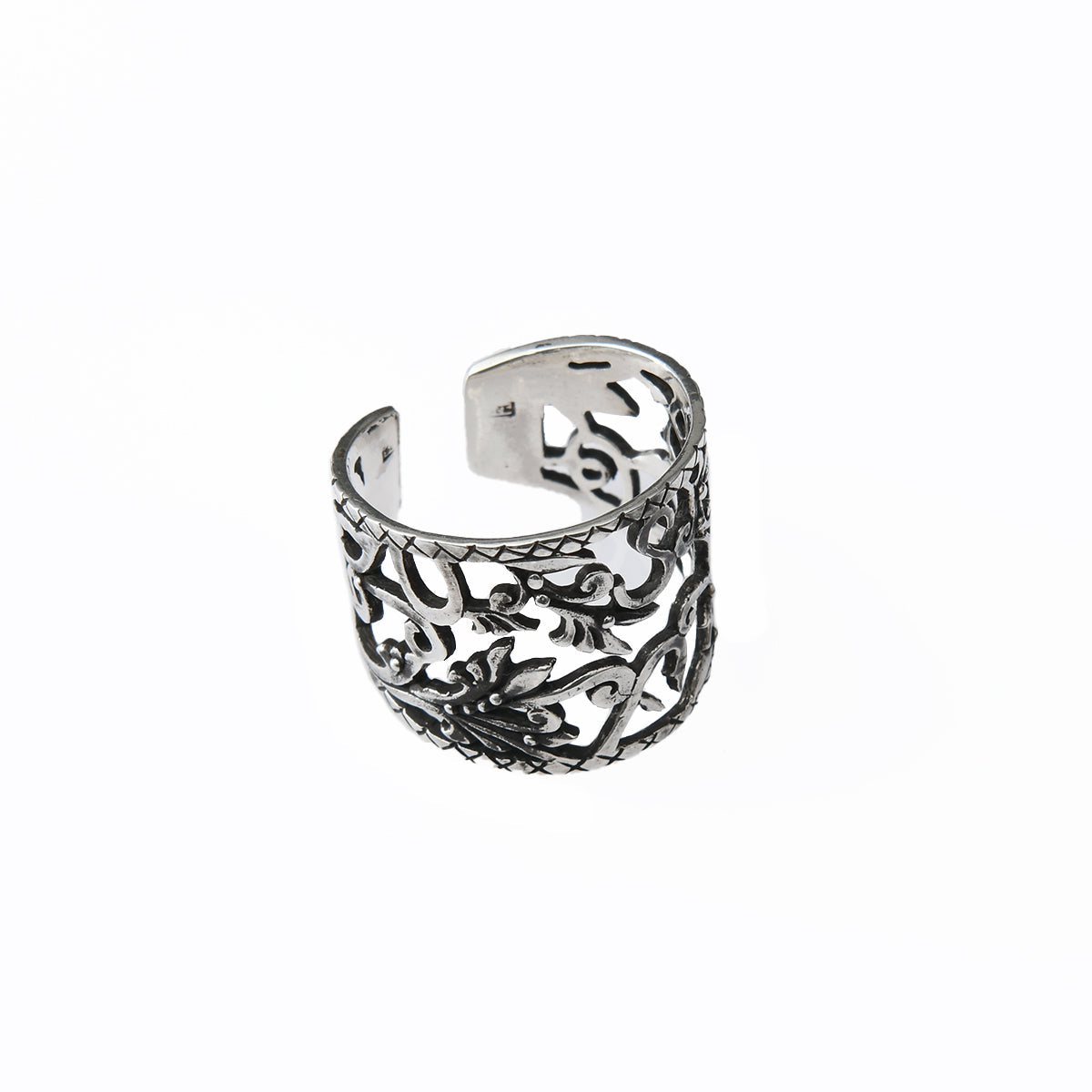 Sterling Silver Letters Ring