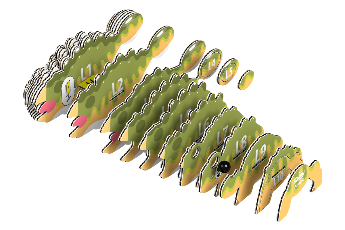 Ankylosaurus 3D Puzzle for Kids | Dinosaur STEM Craft Activity