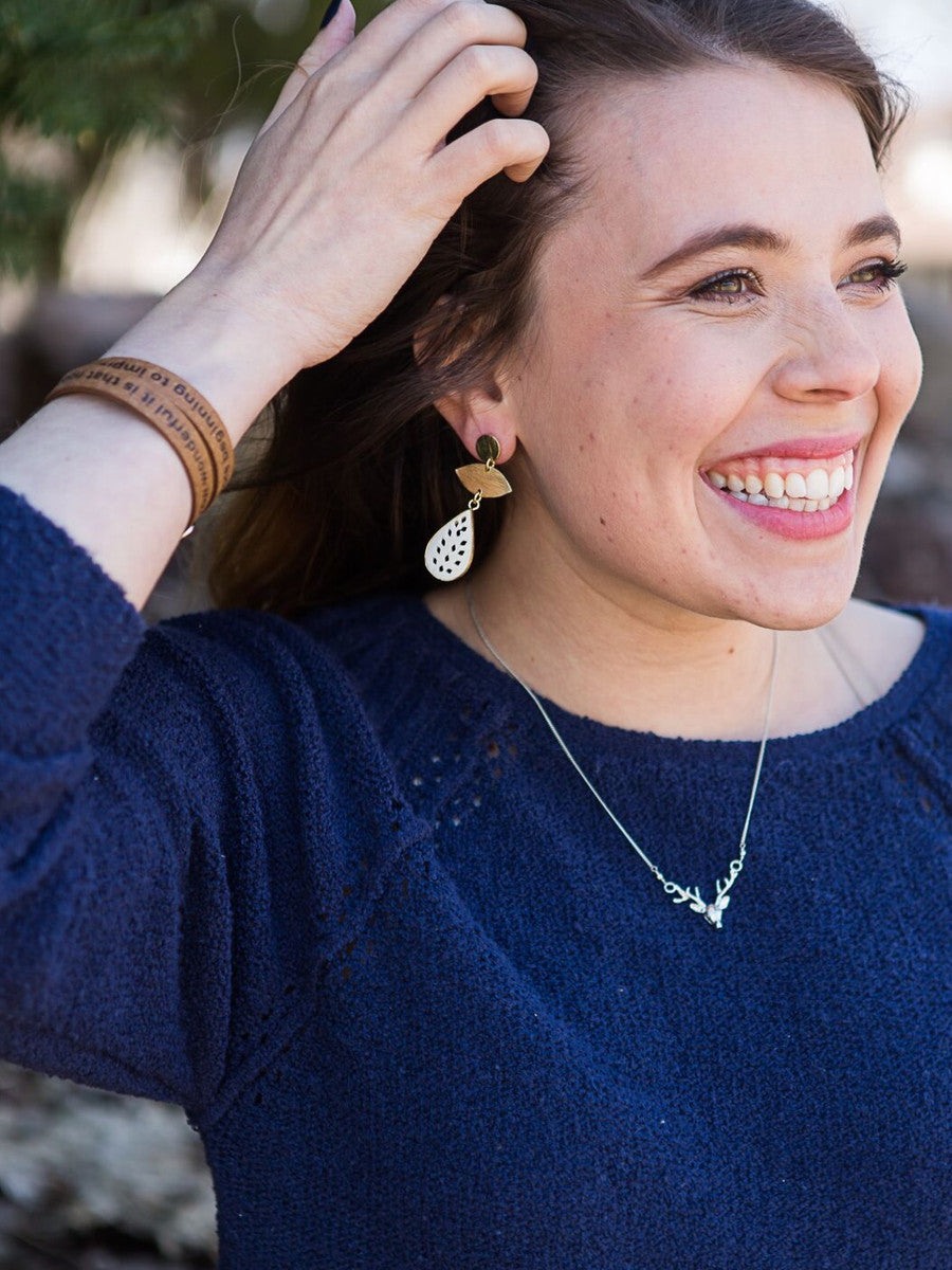 No Need to Wait Leather Wrap Bracelet