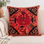 Applique Vintage Flower Handmade Cushion - Thailand