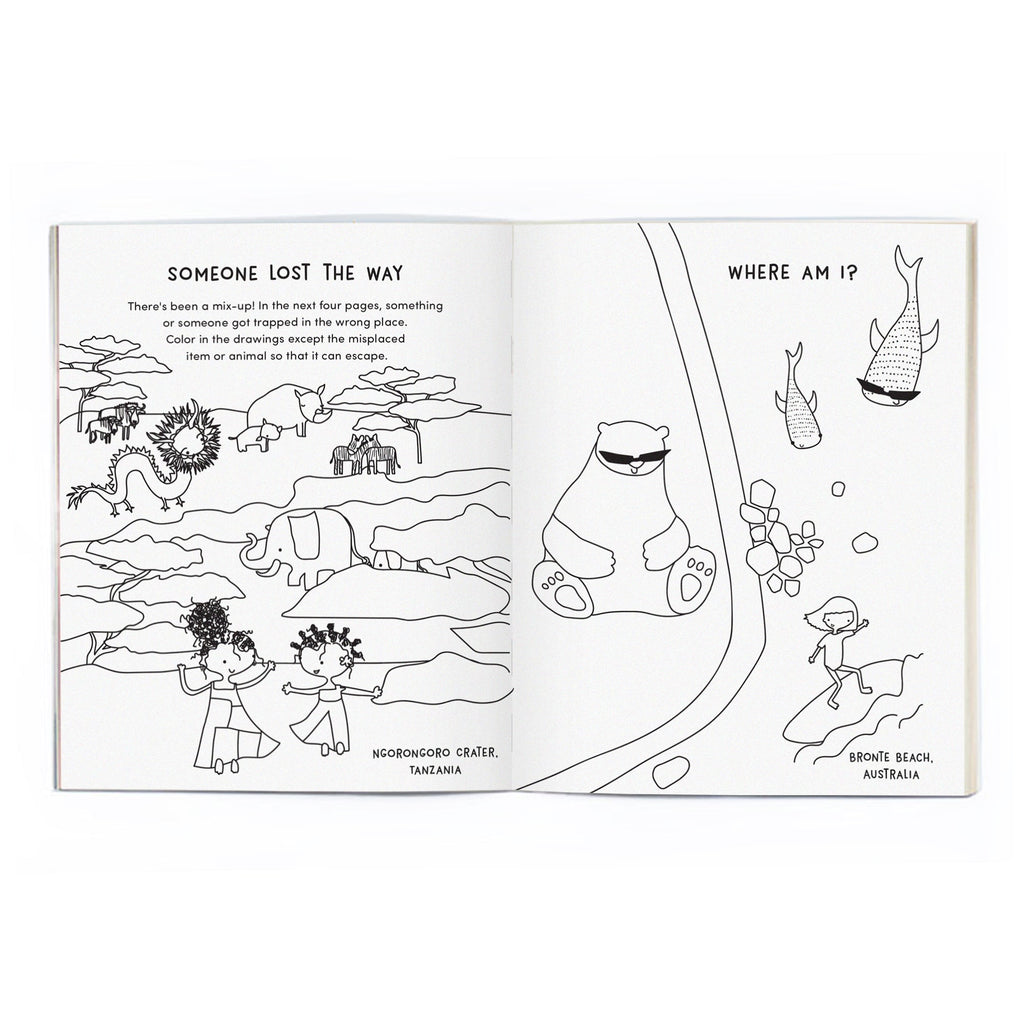 Around the World Coloring Book