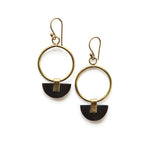 Art Deco Half Moon Earrings by Fair Anita