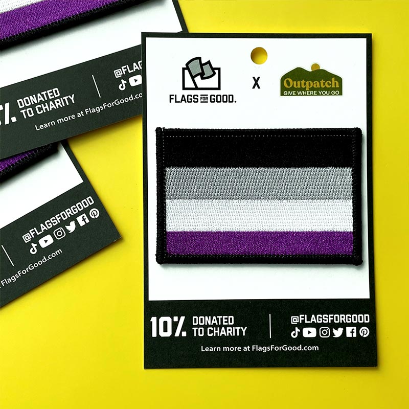 Asexual (Ace) Pride Flag Stick-On Patch