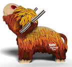 Highland Cow 3D Puzzle for Kids | STEM Animal Craft Activity