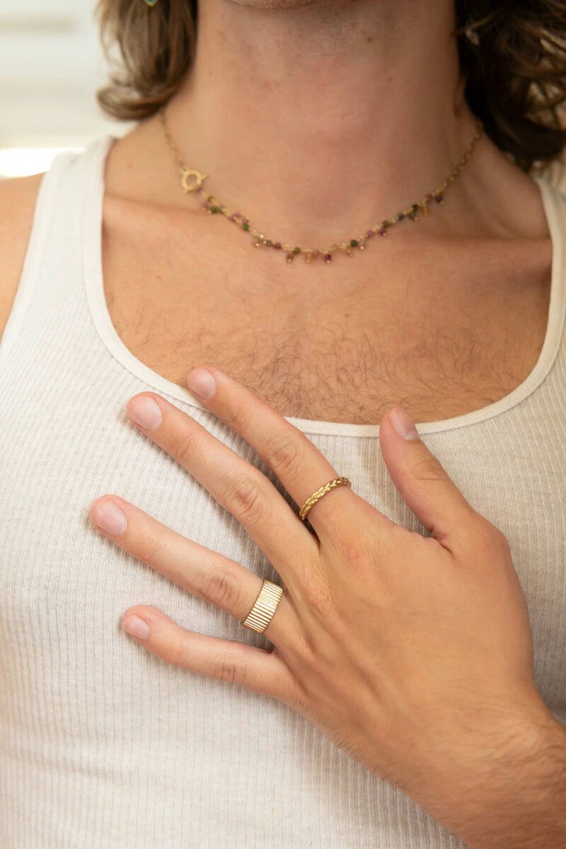 Braided Brass Ring by Fair Anita
