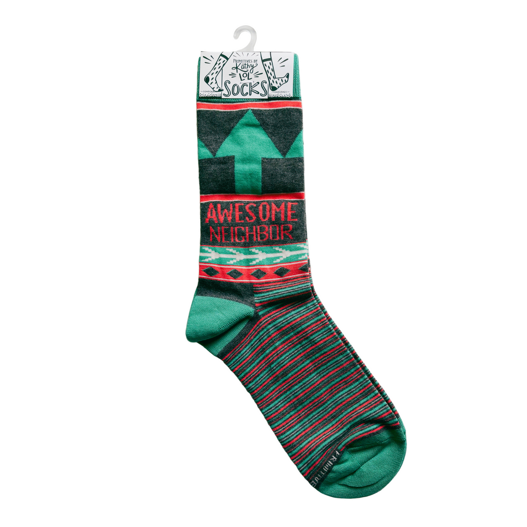 Awesome Neighbor Socks | Unisex Funny Gift Socks | Gift for Her