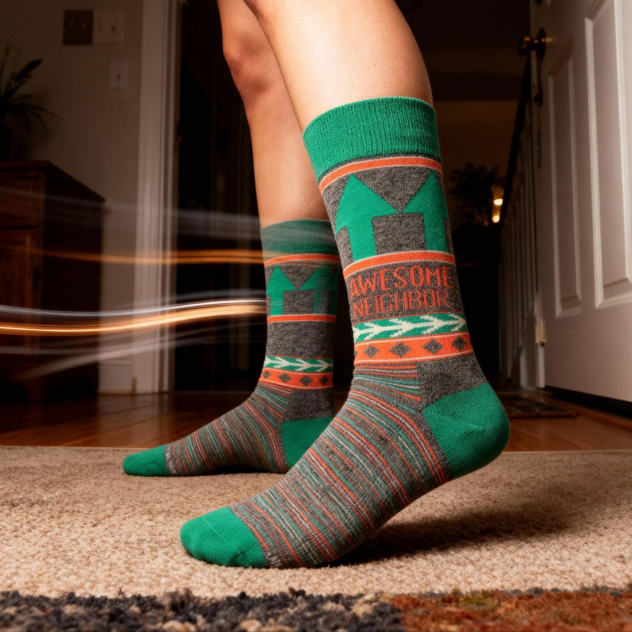 Awesome Neighbor Socks | Unisex Funny Gift Socks | Gift for Her by The Bullish Store