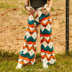 Aztec Tummy Control Cropped Wide Leg Jeans | Western [Sizes 6-14] by The Bullish Store