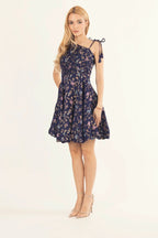 Azurine Blue One Shoulder Short Dress by Raas