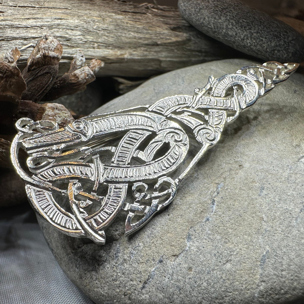 Artisan Irish Celtic Beast Brooch - Made in Ireland