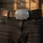 Large Celtic Kilt Belt Buckle - Handmade in Scotland
